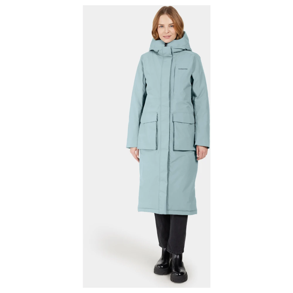Didriksons Sportieve Parka met Functionele Details Blue Dames
