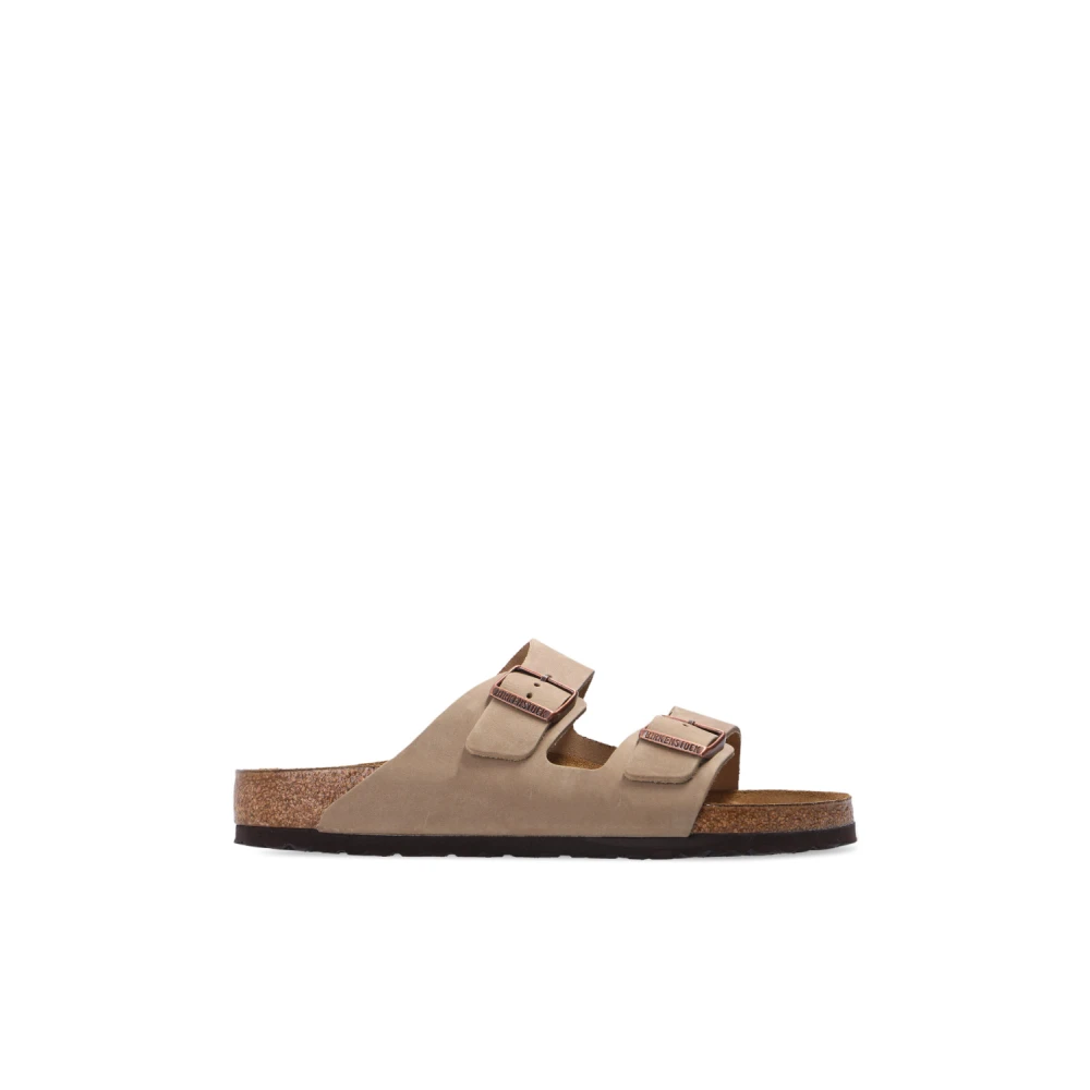 Birkenstock Men's Beige Arizona Bs Regular Fit - Sliders - 11 Uk - Shoes