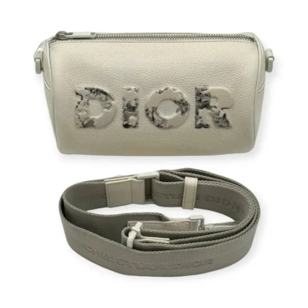 Dior Vintage Pre-owned Leather dior-bags White Dames