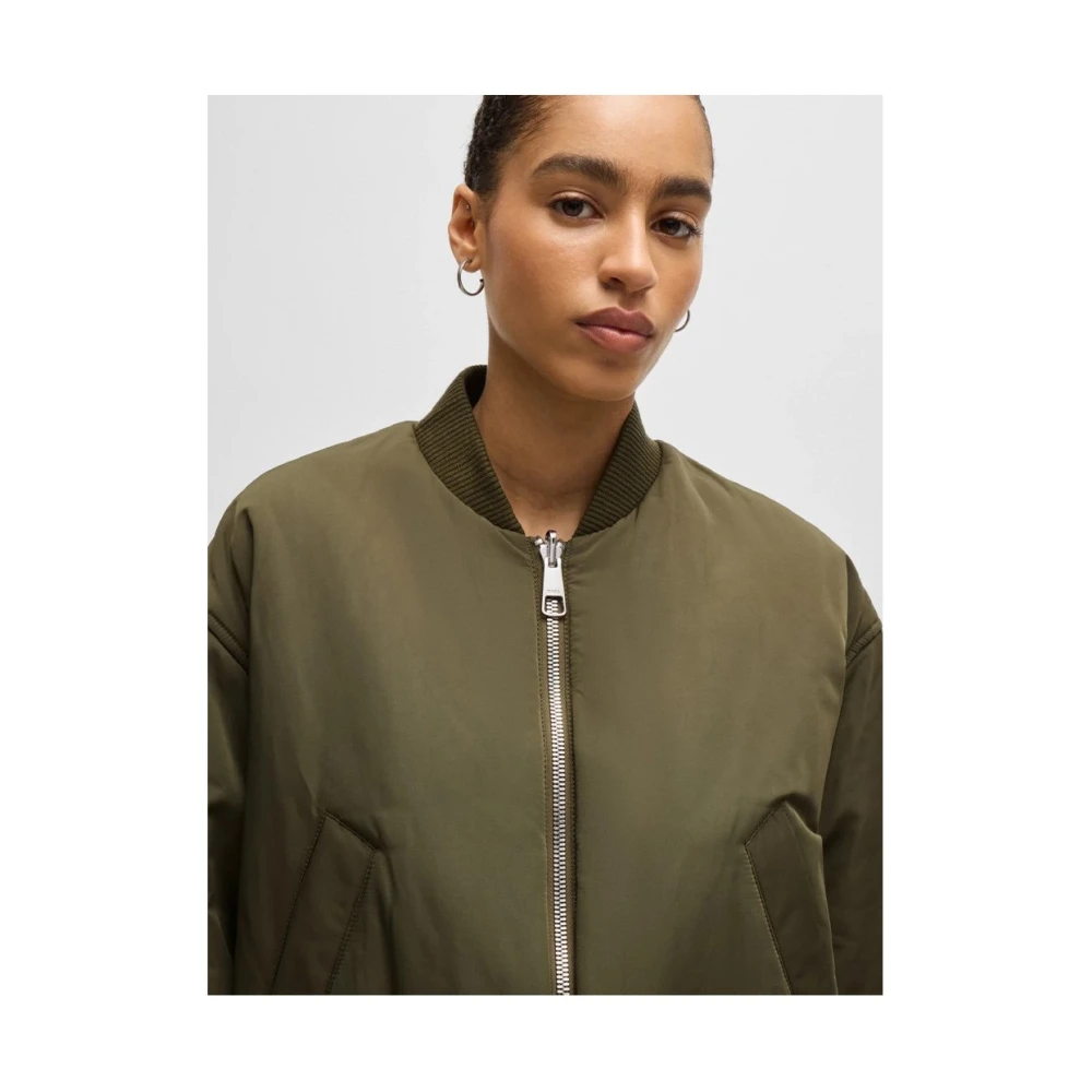 Hugo Boss Stijlvolle Jas voor Mannen Green Dames