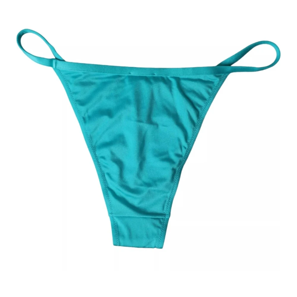 Dolce & Gabbana Blauw Groene Bikini Onderkant Zwemkleding Blue Dames