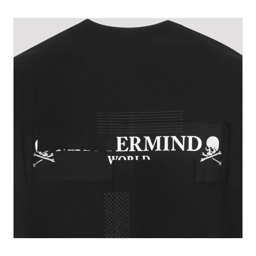 Mastermind World Zwart Patchwork T-shirt Black Heren