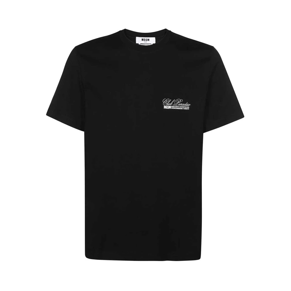 Msgm - Tops > T-Shirts - Black - Msgm - Modalova