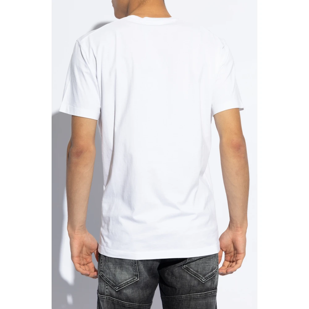 Dsquared2 T-shirt met logo White Heren