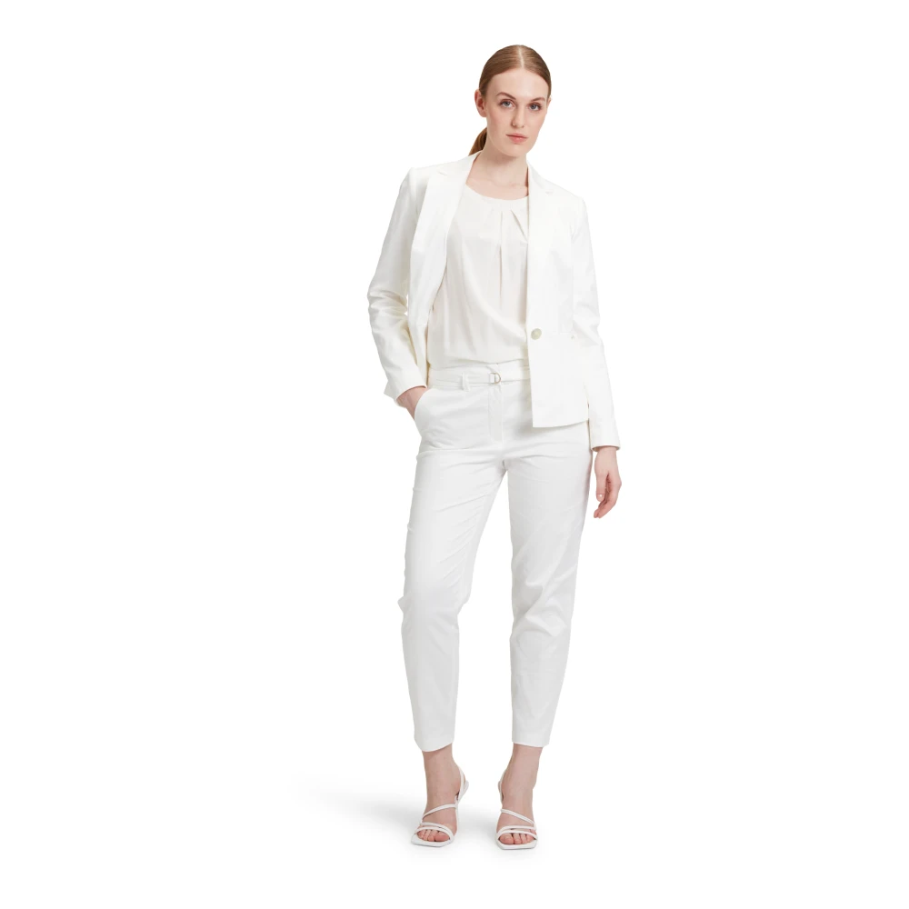 Betty & Co Elegante korte mouw blouse White Dames