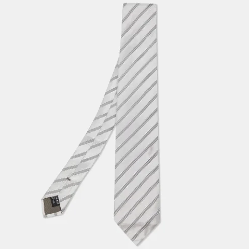 Armani Pre-owned Silk home-office Gray Heren