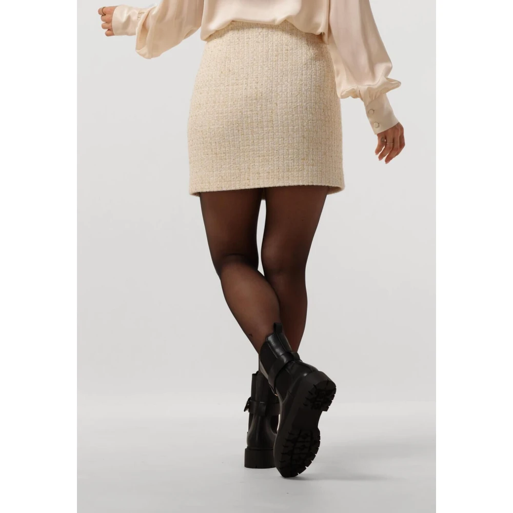 Twinset Elegant Mini Skirt Beige Dames