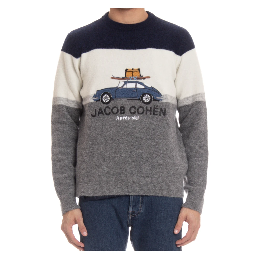 Jacob Cohën Bergvakantie Thema Zacht Garen Sweater Multicolor Heren