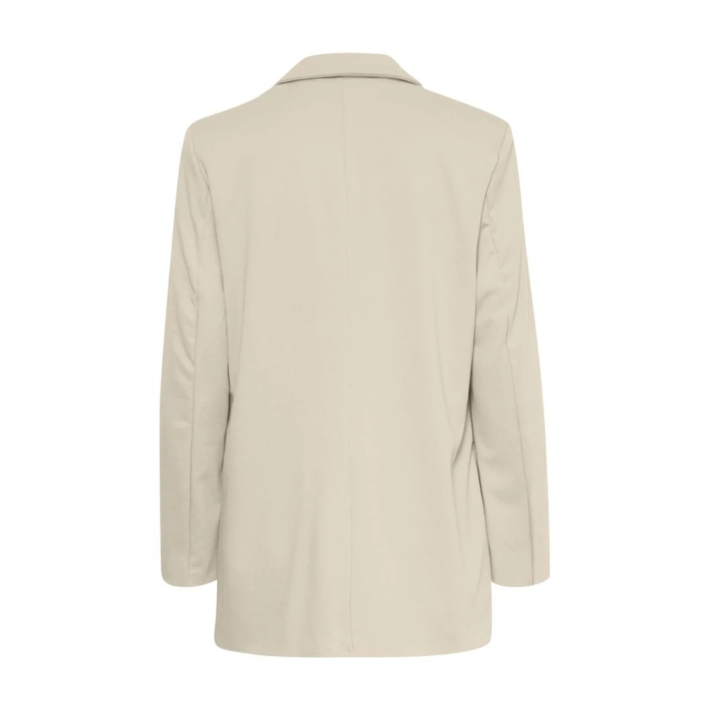 Ichi Herfst Winter Dames Blazer Collectie Beige Dames