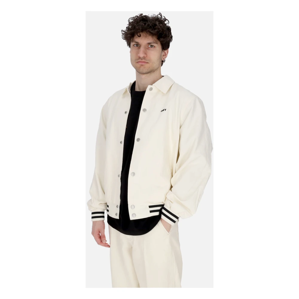 Obey Icon Face Varsity Jack Ongebleekt Beige Heren