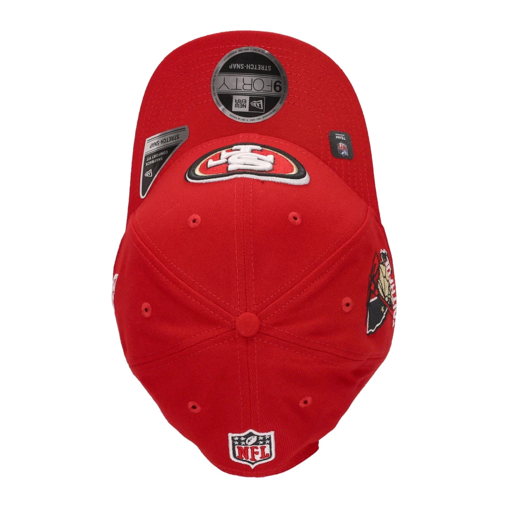 new era NFL Draft 24 940 Curvy Visor Hat Red Unisex