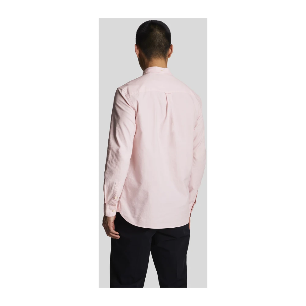 Lyle & Scott Lichtgewicht Oxford Overhemd Regular Fit Pink Heren