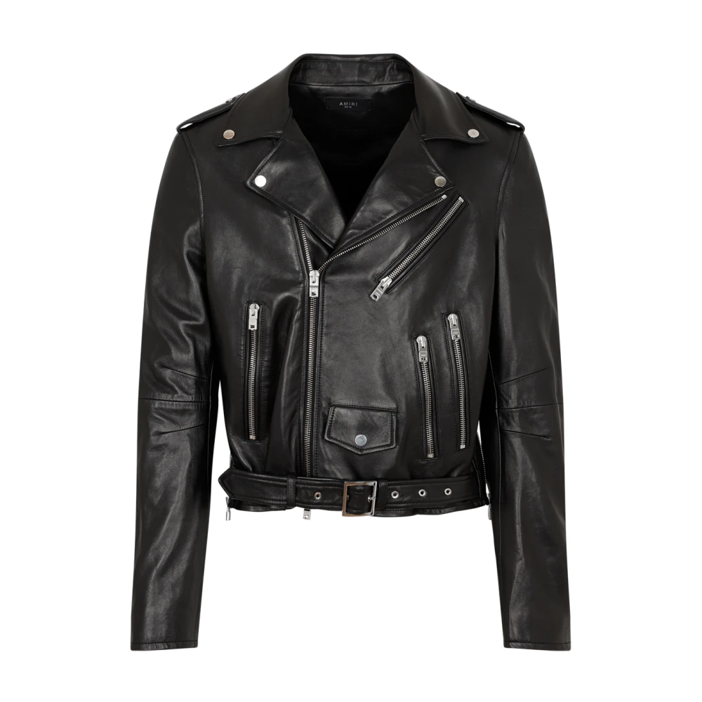 Amiri Leather Jackets Black Heren