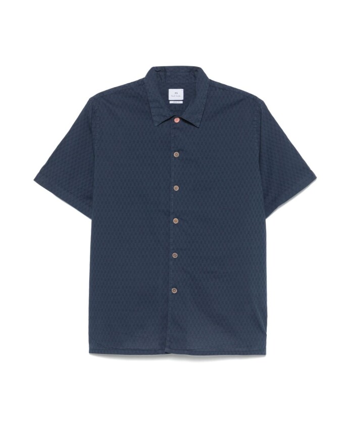 blue-button-up-shirt-short-sleeves