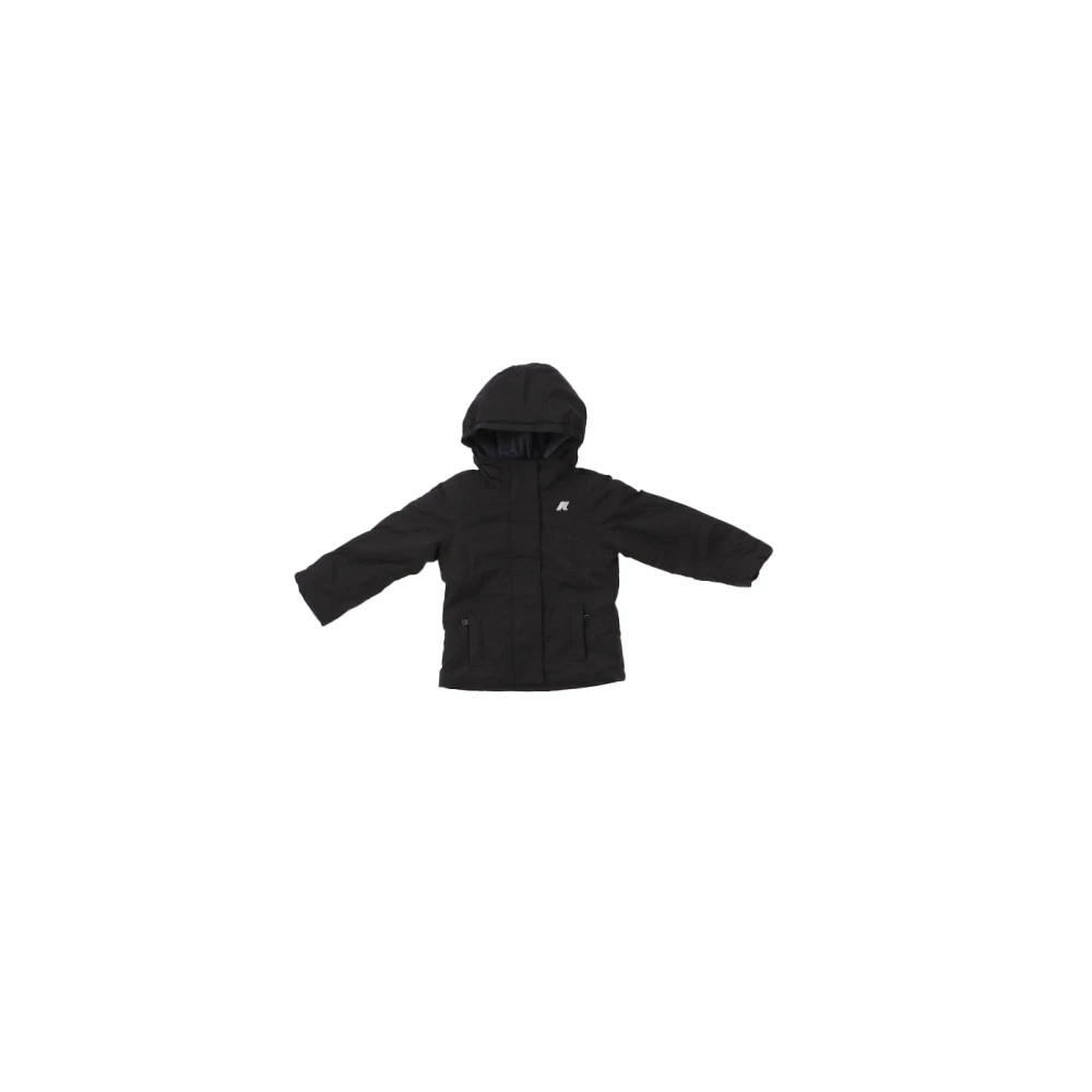 K-Way Girls Black Light Jackets, 10 Y, Hooded Coat With Zipper Closure