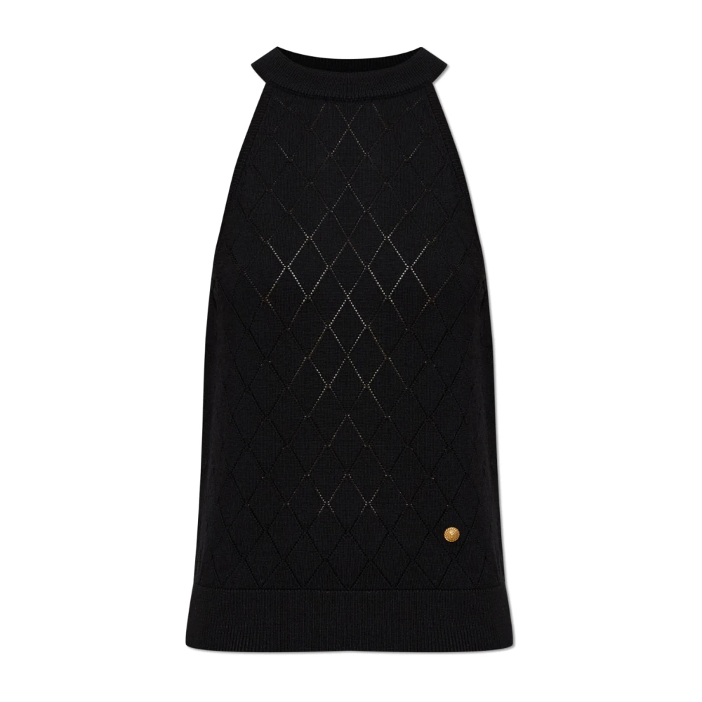 Balmain Donna Nero - Sleeveless Tops - Tops - M - Immagine 3