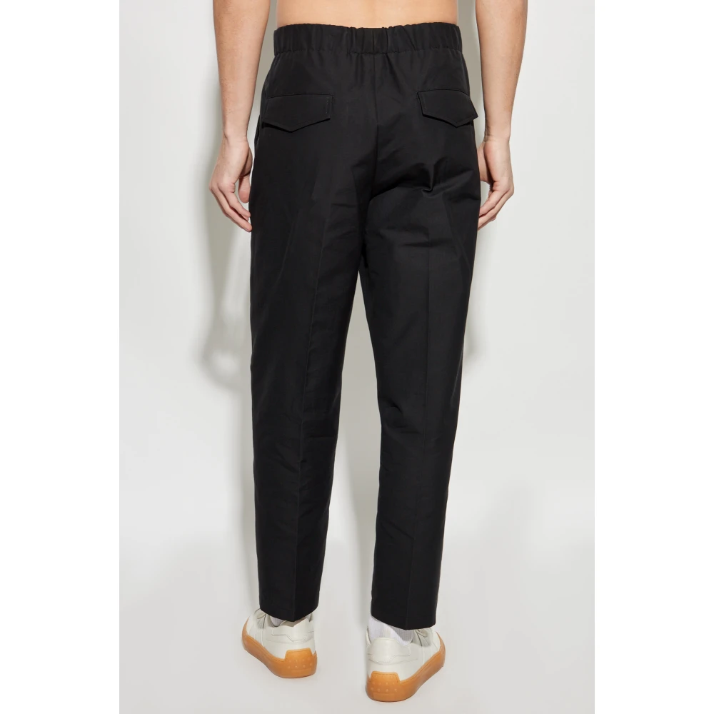 Jil Sander Geplooide broek Black Heren