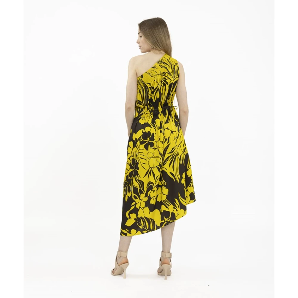 N21 Asymmetrische Bedrukte Midi Jurk Multicolor Dames