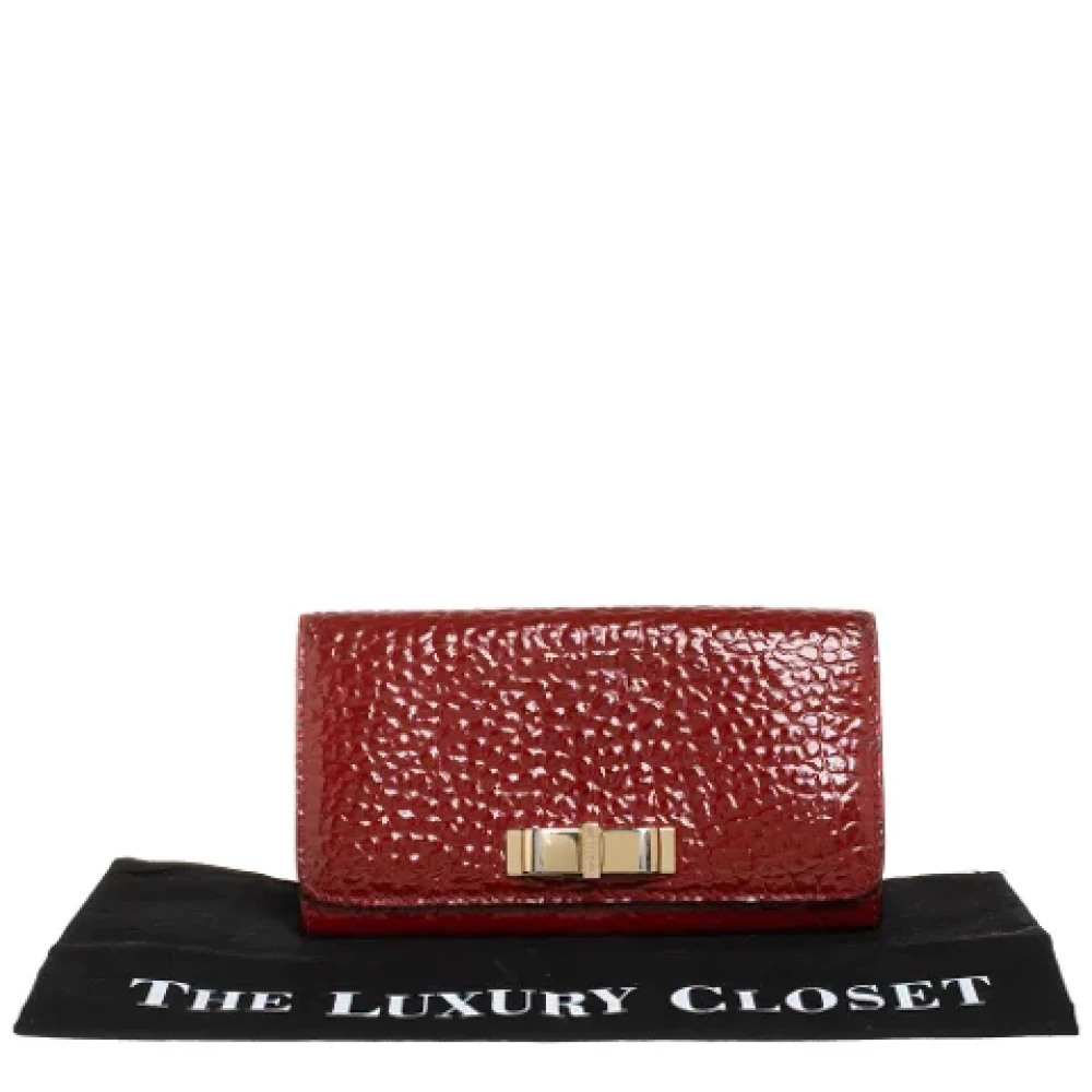Burberry Vintage Pre-owned Leather wallets Red Dames