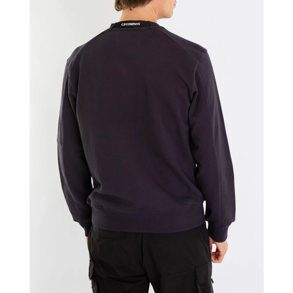 C.P. Company Diagonaal Verhoogd Fleece Jack Blue Heren