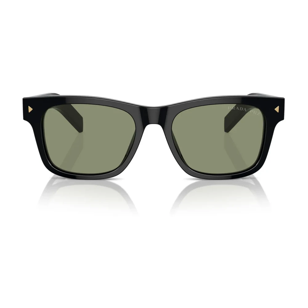 Prada Unisex Black Sunglasses, 54 Mm, Stylish Polarized Sunglasses With Metal Accents