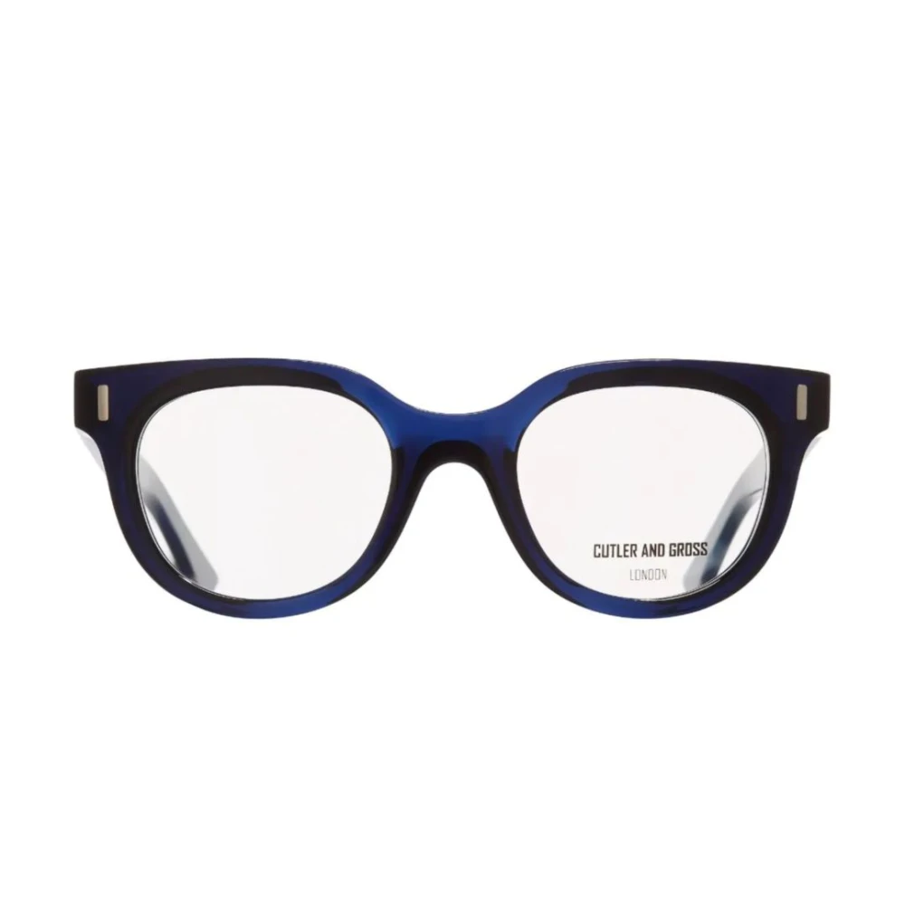 Cutler And Gross Blauwe Acetaat Optische Bril Blue Unisex