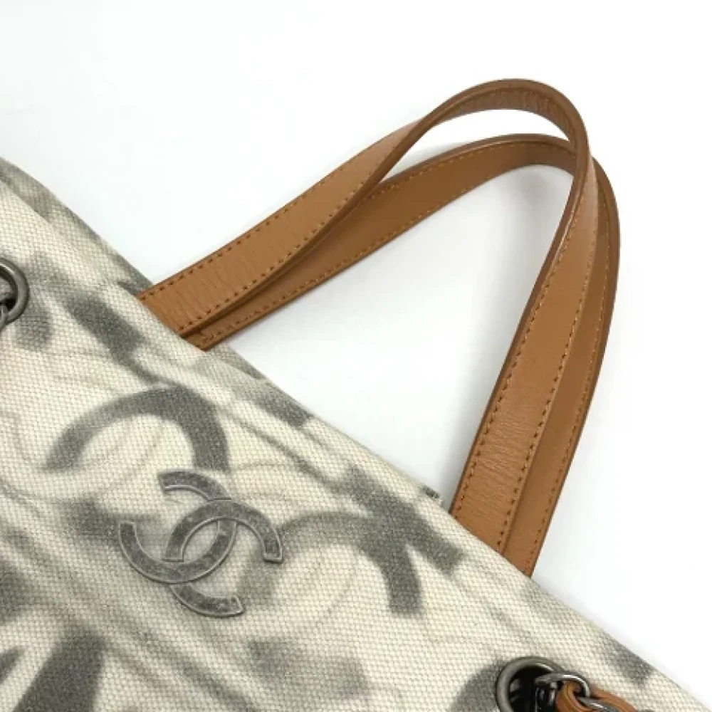 Chanel Vintage Pre-owned Leather chanel-bags Beige Dames