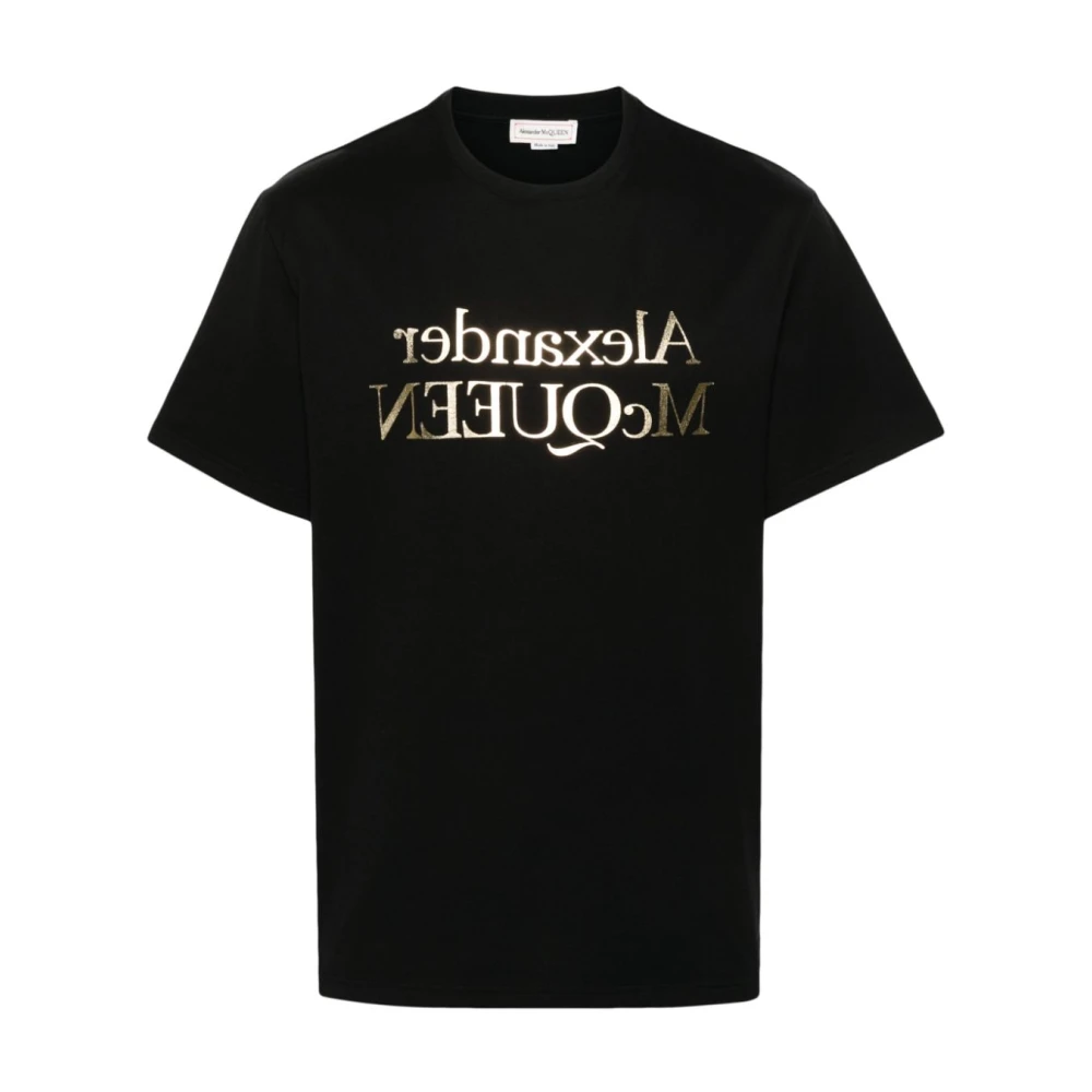 Alexander mcqueen Stijlvolle T-shirts en Polos Black Heren