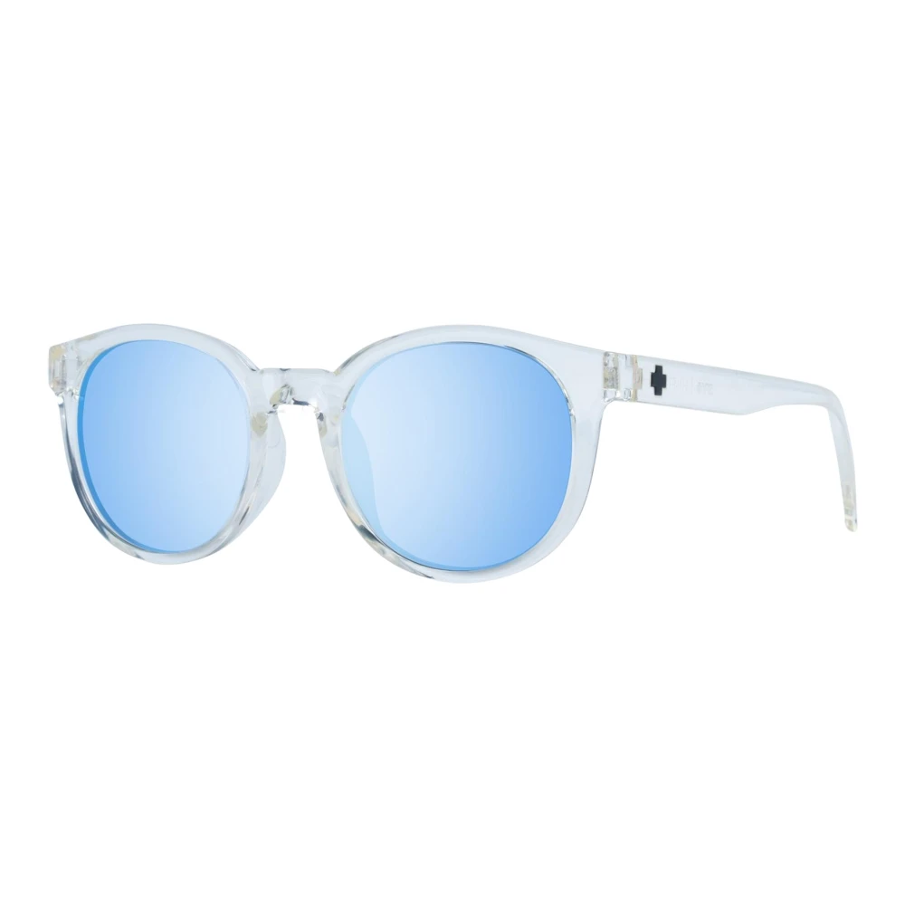 Spy Unisex Gray Round Mirrored Sunglasses