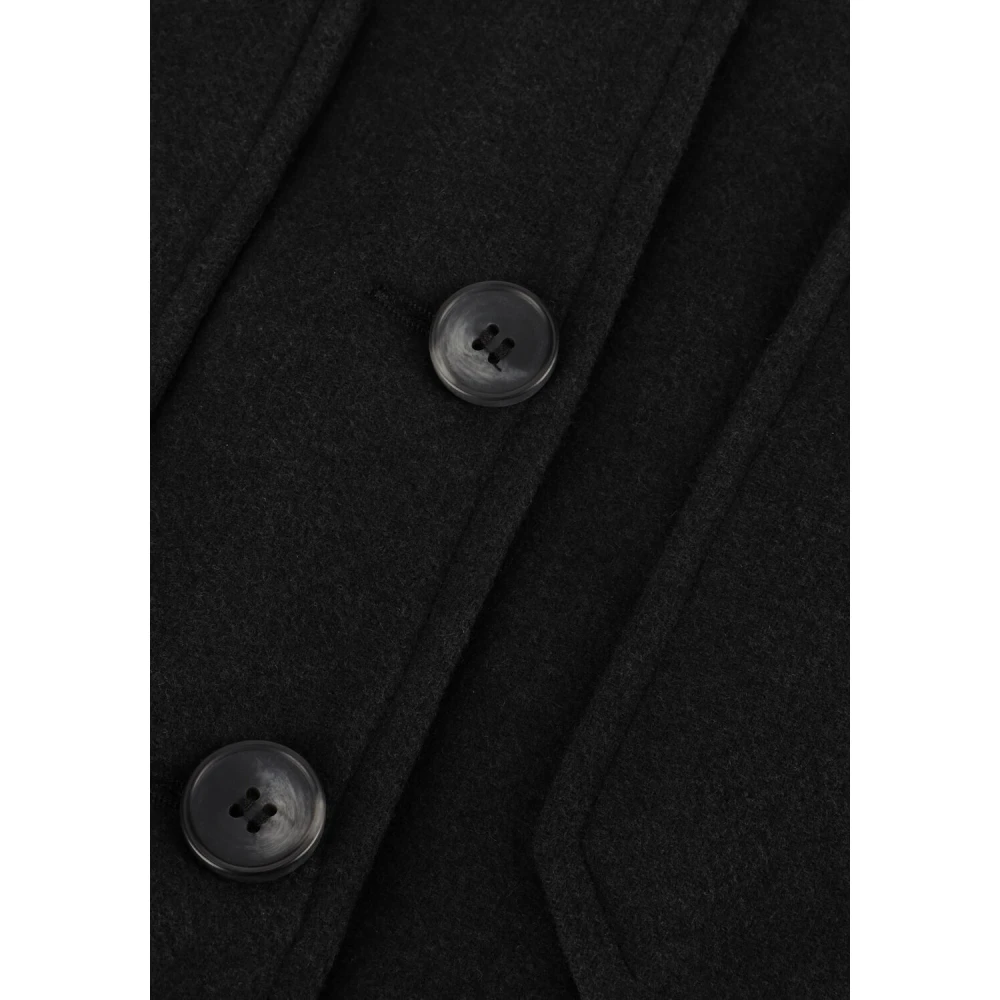 moss copenhagen Elegante korte jas voor stijlvolle vrouwen Black Dames