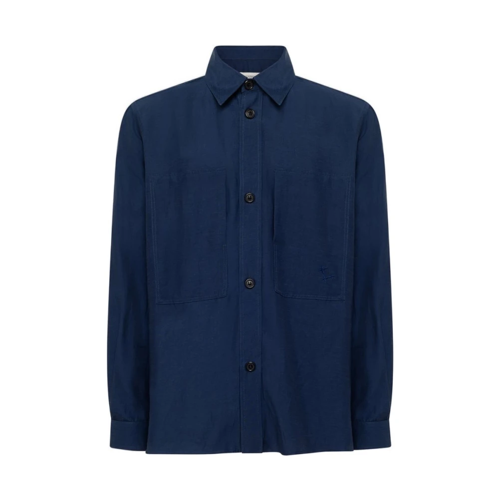 Laneus Men's Blue Casual Shirts - Casual Shirts - Xl - Shirts