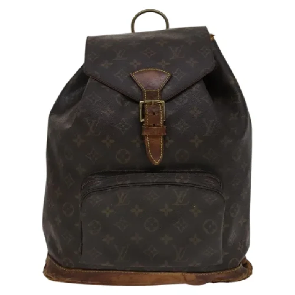 Louis Vuitton Vintage Pre-owned Canvas backpacks Brown Dames