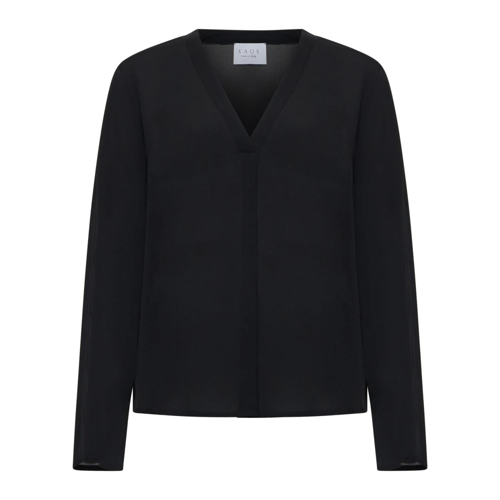 Kaos Zwarte Overhemden Collectie Black Dames