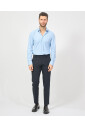 robe-bleue-slim-fit-style-classique