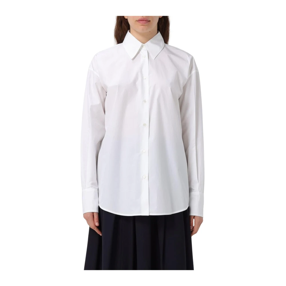 Fabiana Filippi Women's White Cotton Shirt Elegant Style