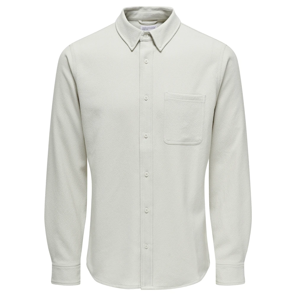 Only & Sons Slim Structuur Stretch Moonstruck Beige Top Beige Dames