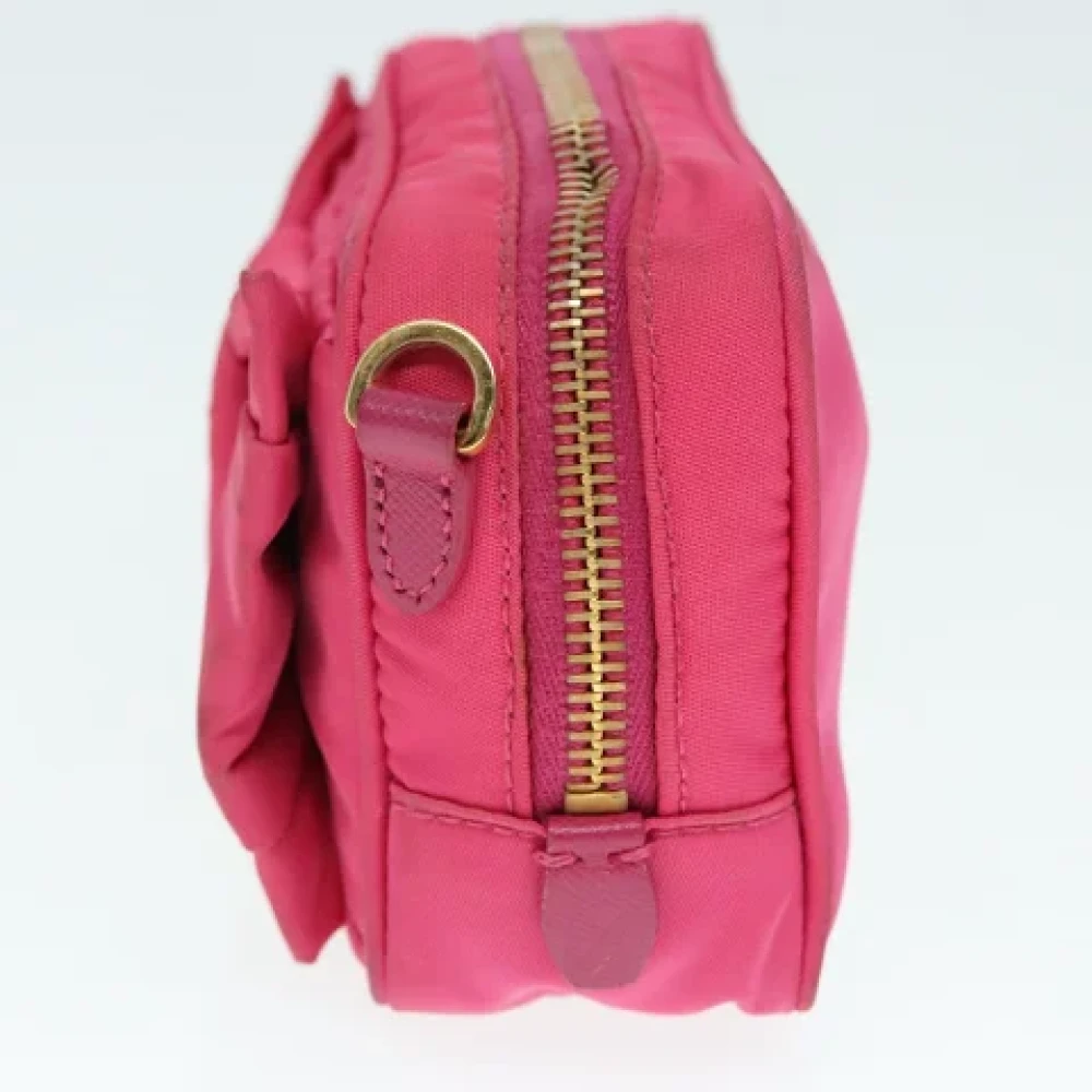 Prada Vintage Pre-owned Nylon prada-bags Pink Dames