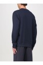 sweatshirt-col-rond-bleu