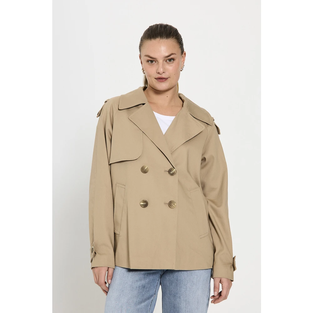 Freequent Beige Fqnorthy-Jacket Beige Dames