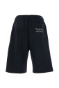 black-logo-patch-cotton-shorts