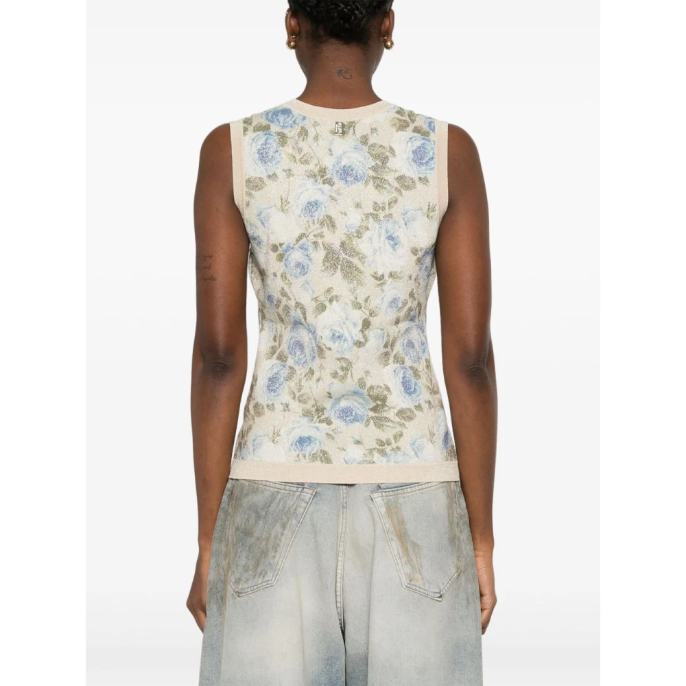 Blugirl Bloemenprint Mouwloze Trui Multicolor Dames