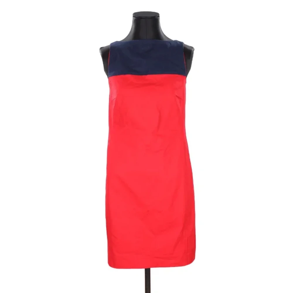 Ralph Lauren Pre-owned Cotton dresses Red Dames