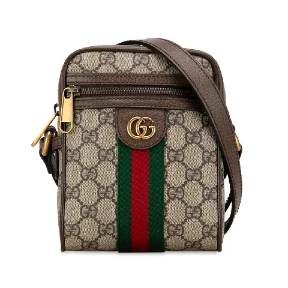 Gucci Vintage Pre-owned Canvas gucci-bags Beige Dames