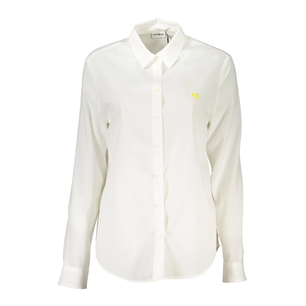 Desigual Women's White Shirts, S, Clothing
