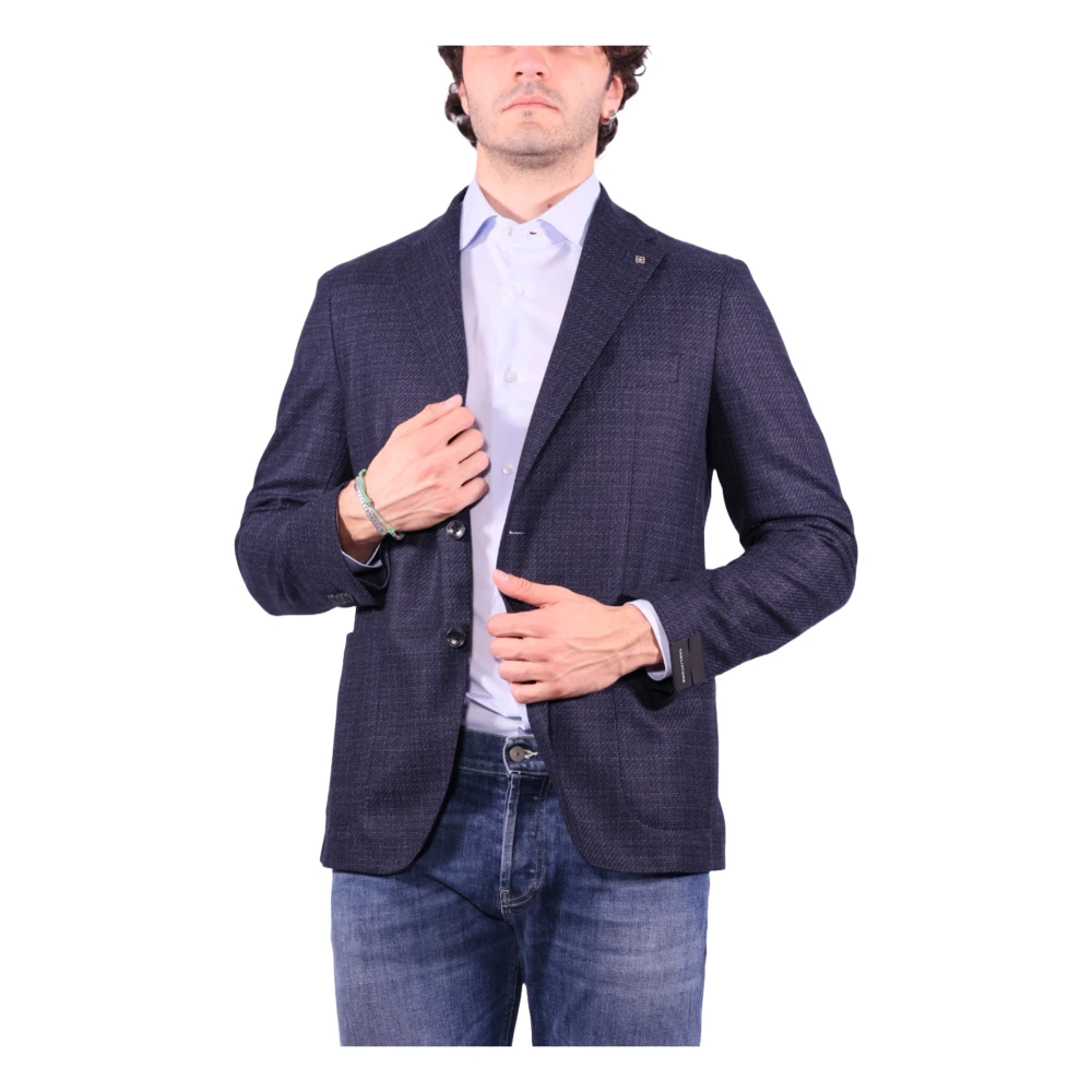 Tagliatore Jassen Blauw Blue Heren