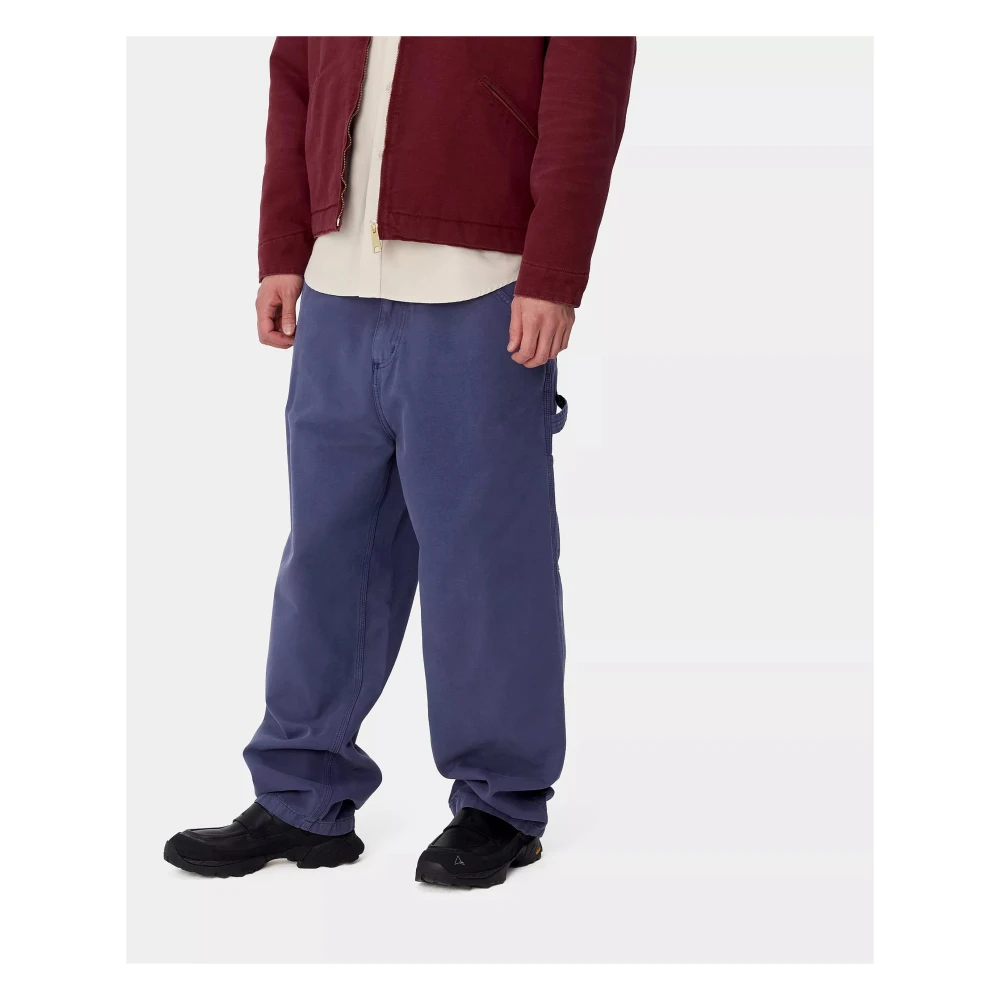 Carhartt WIP Ruimvallende werkbroek Purple Heren