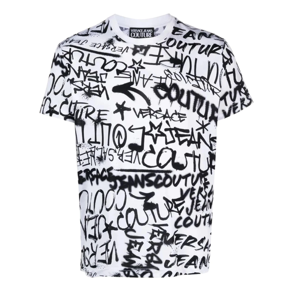 Versace Jeans Couture Men's White T-Shirts, Xs, T-Shirt