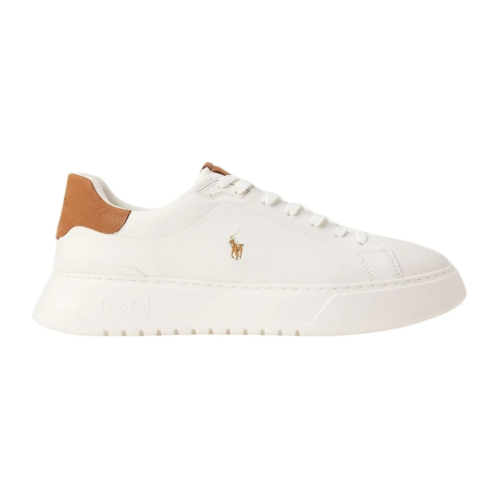 Ralph Lauren Uomo Bianco Scarpe, 43 Eu, New,