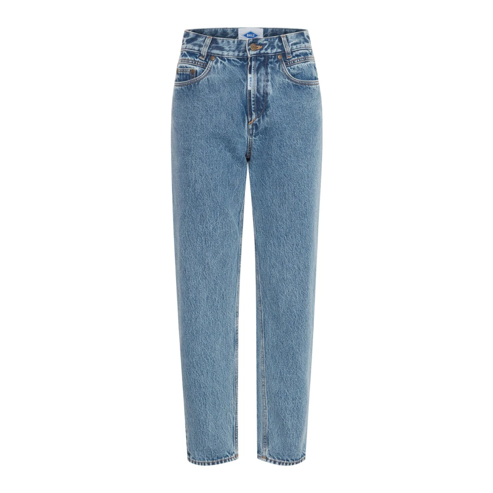 Ball Blue Marble Wash Jeans With Relaxed Fit - Female - Loose Fit Jeans - W33 L34 - Jeans