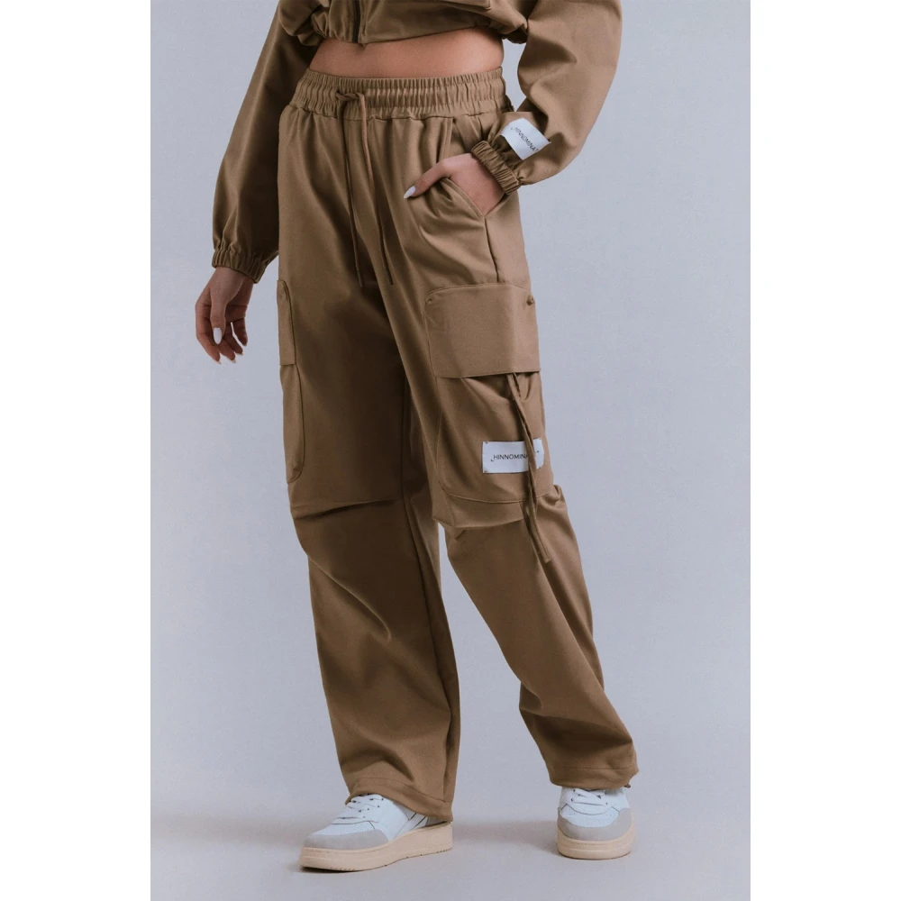 Hinnominate Duifgrijs Stijlvolle Broek Beige Dames